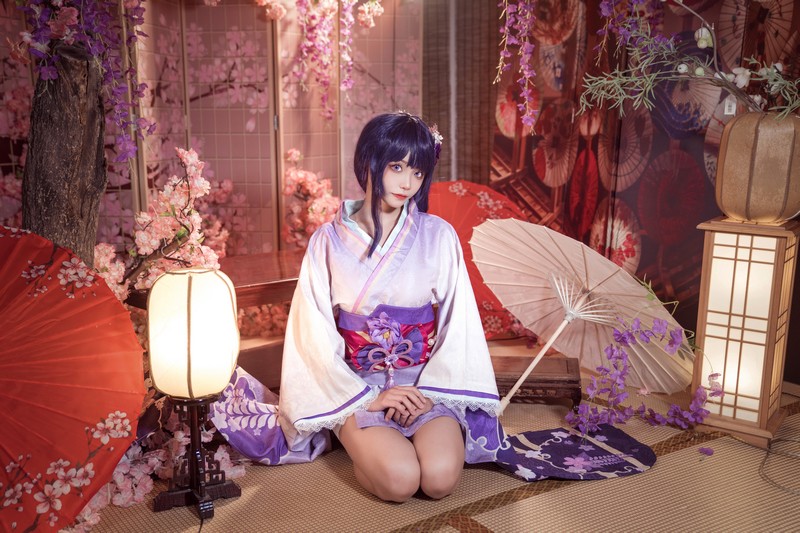 艾西Aiwest 雷电将军Cosplay写真图集 原神角色高清美图 30P (346.6M)插图9