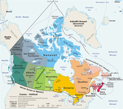 CANADÁ: Centenario de un país, 1867-1967 400px-Geopolitical-map-of-Canada