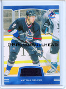 2002-03 BAP First Edition Jerseys #FE-044 [Mattias Ohlund] [Vancouver Canucks] [~100] [swatch=black]