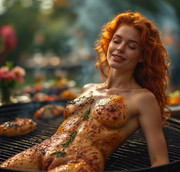 Garden wedding Redhead dream to be eaten 0 19