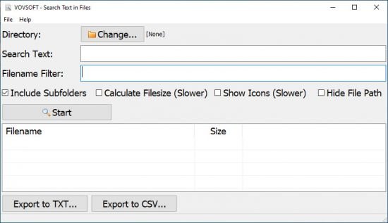 VovSoft Search Text in Files 2.0