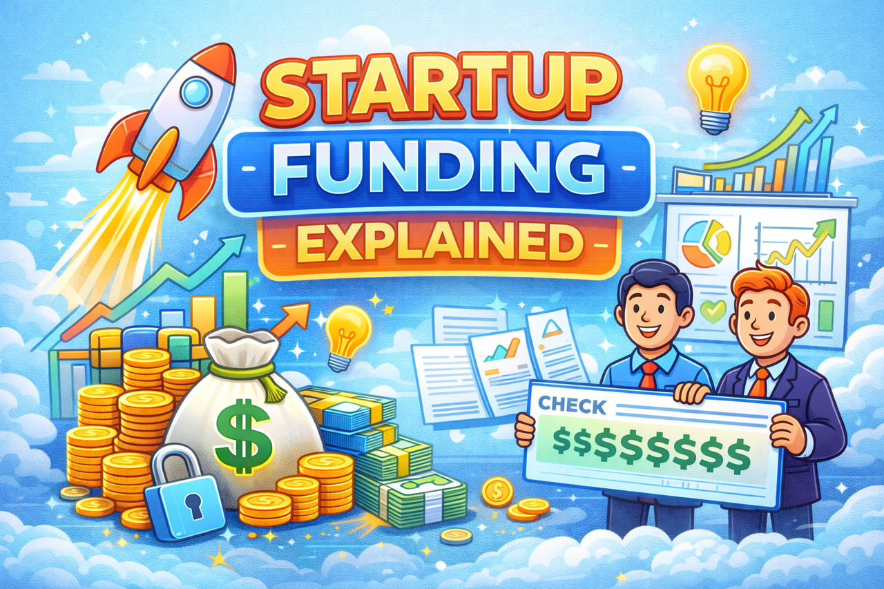 Startup Funding Explained in Simple Words (2025 Guide)