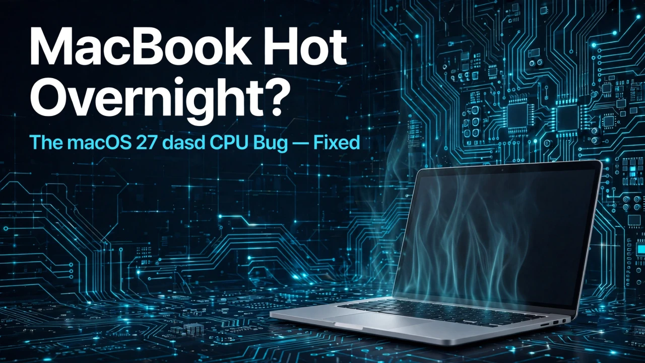 MacBook overheating overnight — fix the macOS 27 dasd CPU bug