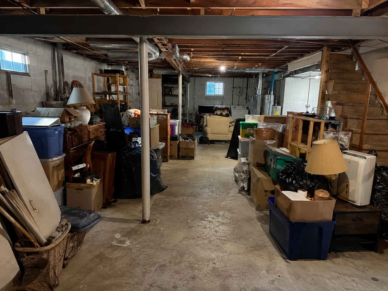 Basement before cleanout by JOCKS