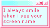 screen name