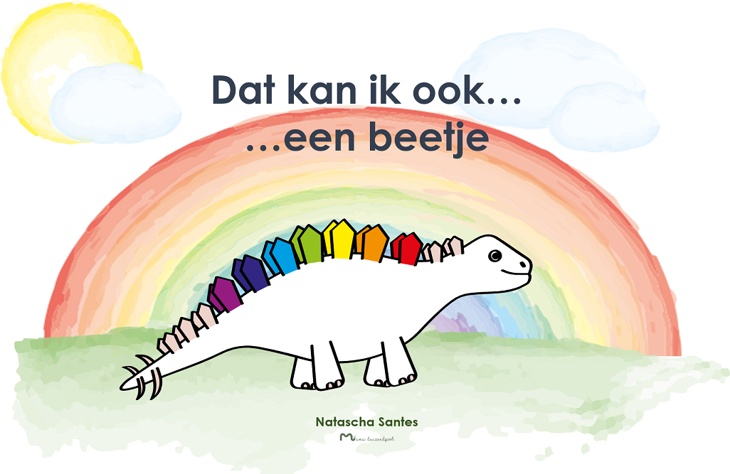 Dat kan ik ook… een beetje | Over een regenboogboek met dino’s