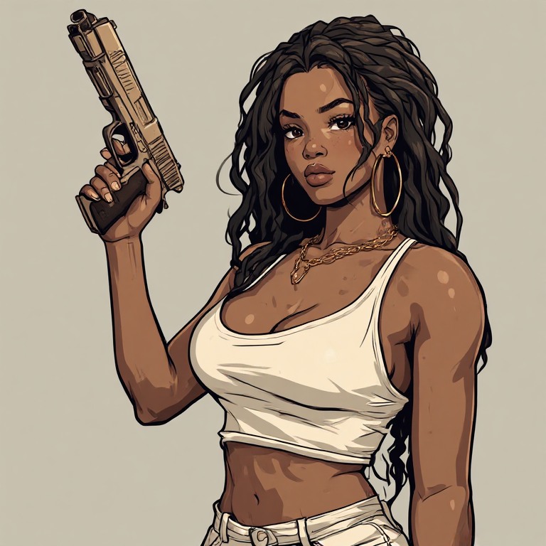 GTA-s-ebony-girl-holding-gun-L-(24)
