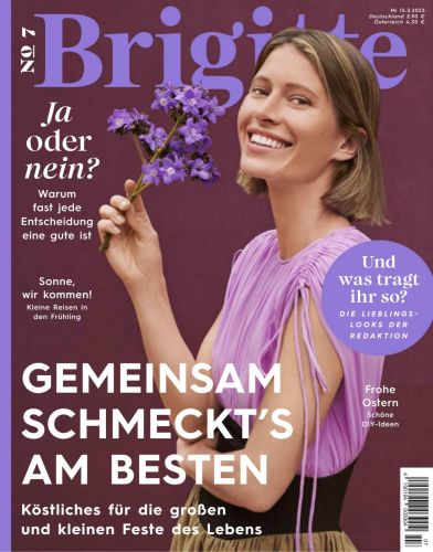 Cover: Brigitte Frauenmagazin No 07 vom 15  März 2023