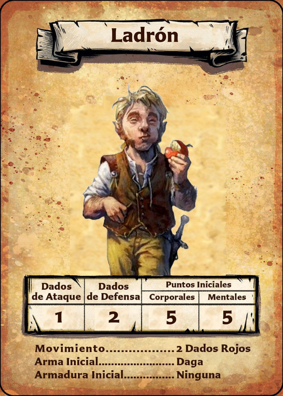Ladrón (HeroQuest) Carta