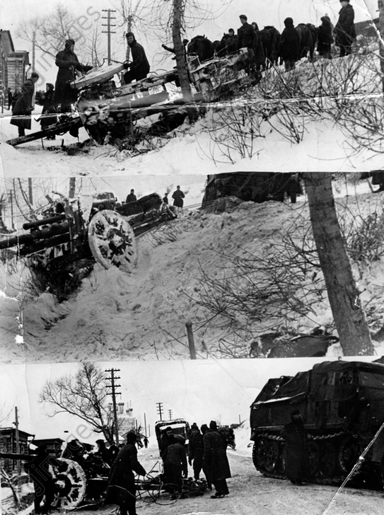 II. WK - Ostfront - Bergung eines Geschützes 1942
