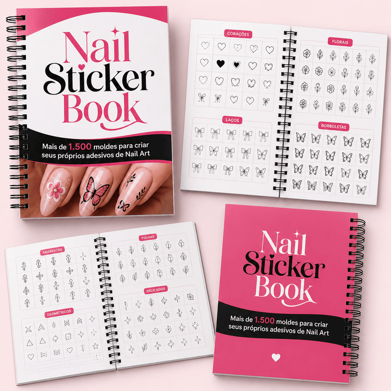 Mockup Nail Sticker Book