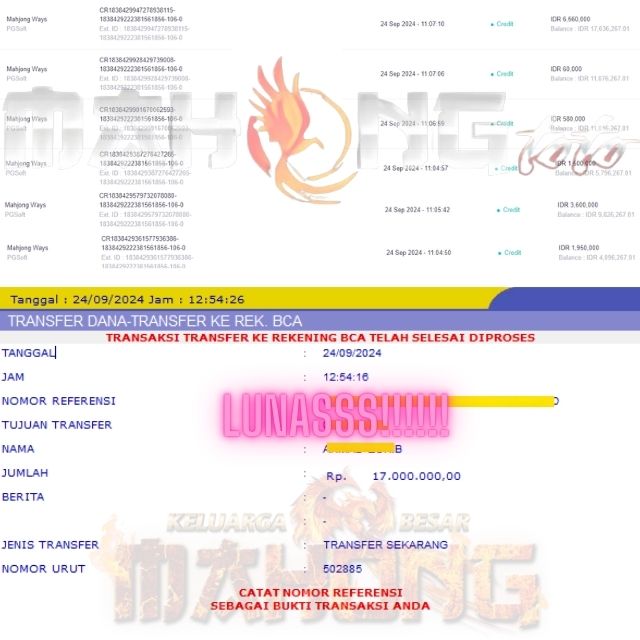 SELAMAT KEPADA ID XXXX JACKPOT PERMAINAN MAHJONG WAYS PG SOFT DI WEB MAHONGTOTO