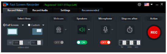 Fast Screen Recorder 1.0.0.8 Multilingual
