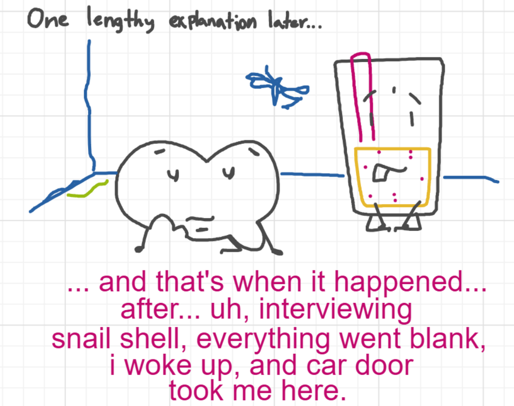 A panel from A Murder On The, episode six of the Board Boards object show by Furretwalk/WalkingFurret.