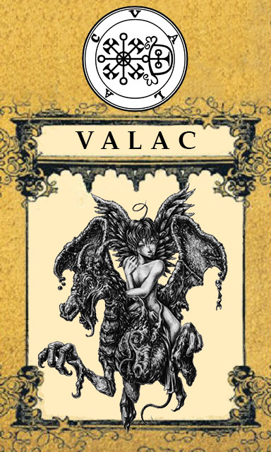 Imagem-Carta-Daemon-Valac-Tarot-Goétia-Salomão-Caotize-se