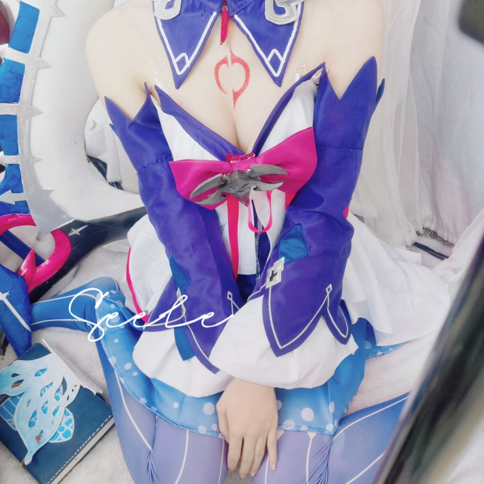 Seele麦麦希儿幻海梦蝶写真集｜梦幻蓝色系高清图集（168P-229.3M）插图2