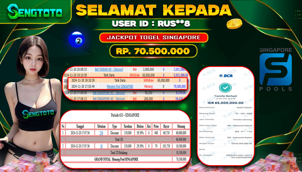 BUKTI PEMBAYARAN TOGEL SINGAPORE