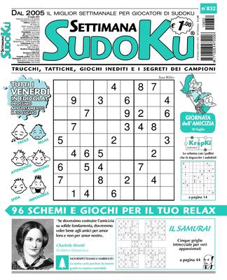 Settimana Sudoku N.832 – 23 Luglio 2021