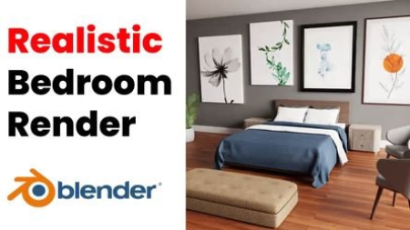 Blender 3D: Easy Realistic Bedroom Render