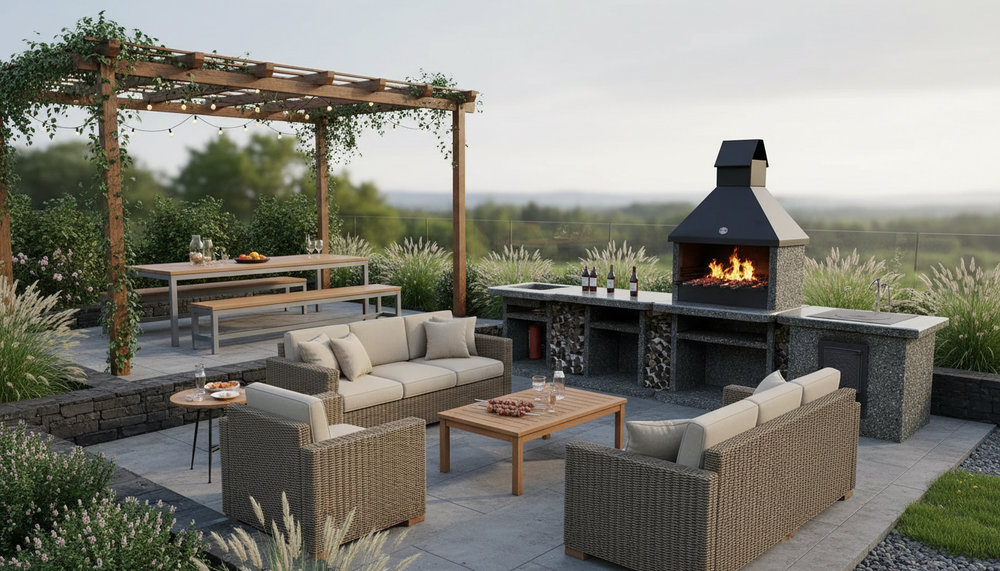 Установка модульной печи без монолитного фундамента: ровная площадка и подготовленное основание