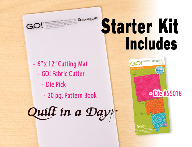 AccuQuilt  GO! Big Electric Fabric Cutter Starter Set – Austin Sewing