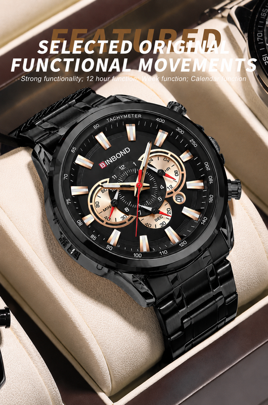 Binbond watch functional movement mechanism
