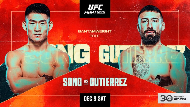Пуснаха постера за UFC Fight Night: Сонг - Гутиерес