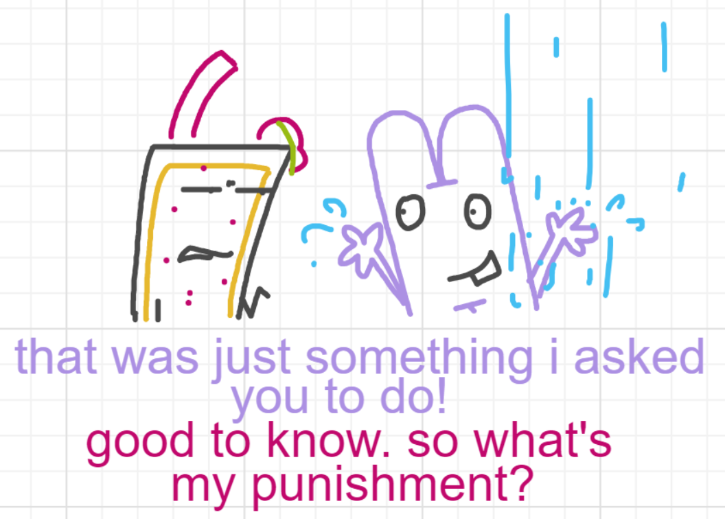 A panel from A Murder On The, episode six of the Board Boards object show by Furretwalk/WalkingFurret.