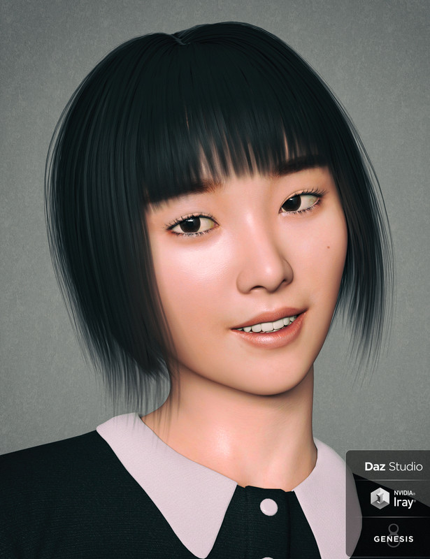 Kim TaeYeon Character and Hair for Genesis 8 Female