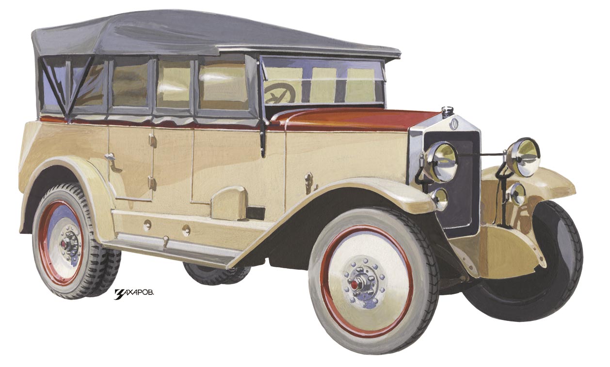 Штабной автомобиль АМО-Ф-15 с кузовом, спроектированным Иваном Г