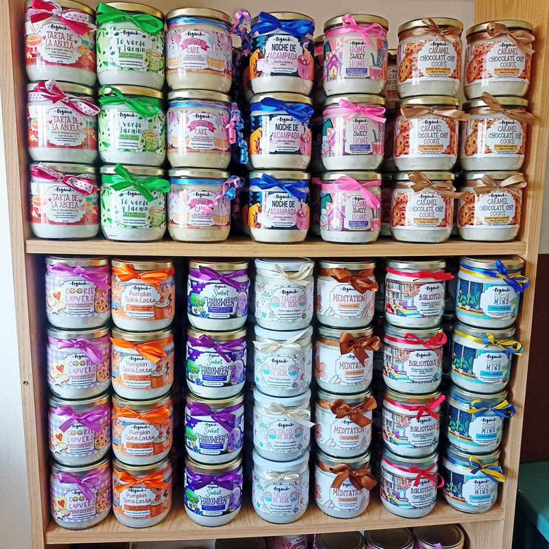 velas de soja artesanales