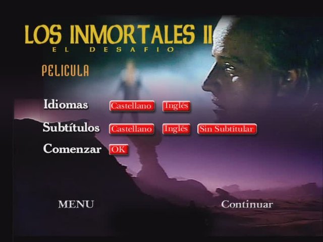 2 - Los Inmortales 2: El Desafío [DVD5 Full][Pal][Cast/Ing][Sub:Varios]][C.Ficción][1991]