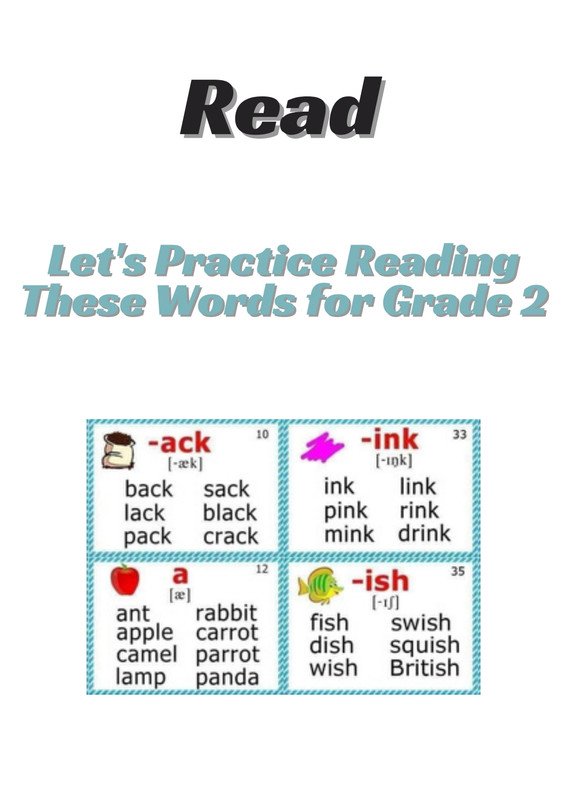 Download Let's Practice Reading These Words for Grade 2 PDF or Ebook ePub For Free with | Phenomny Books