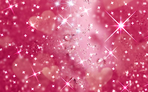 glitter hearts