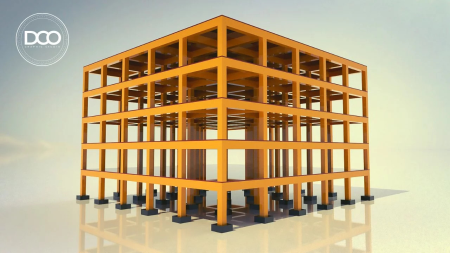 Rhino Grasshopper Complete Multi floor Architectural Building Structure