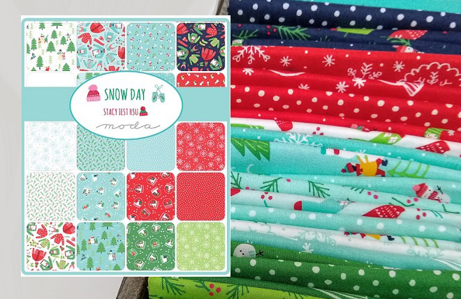 Holiday Essentials Christmas Jelly Roll 40 Piece Assorted 20740AB by Stacy  Iest Hsu for Moda Fabrics