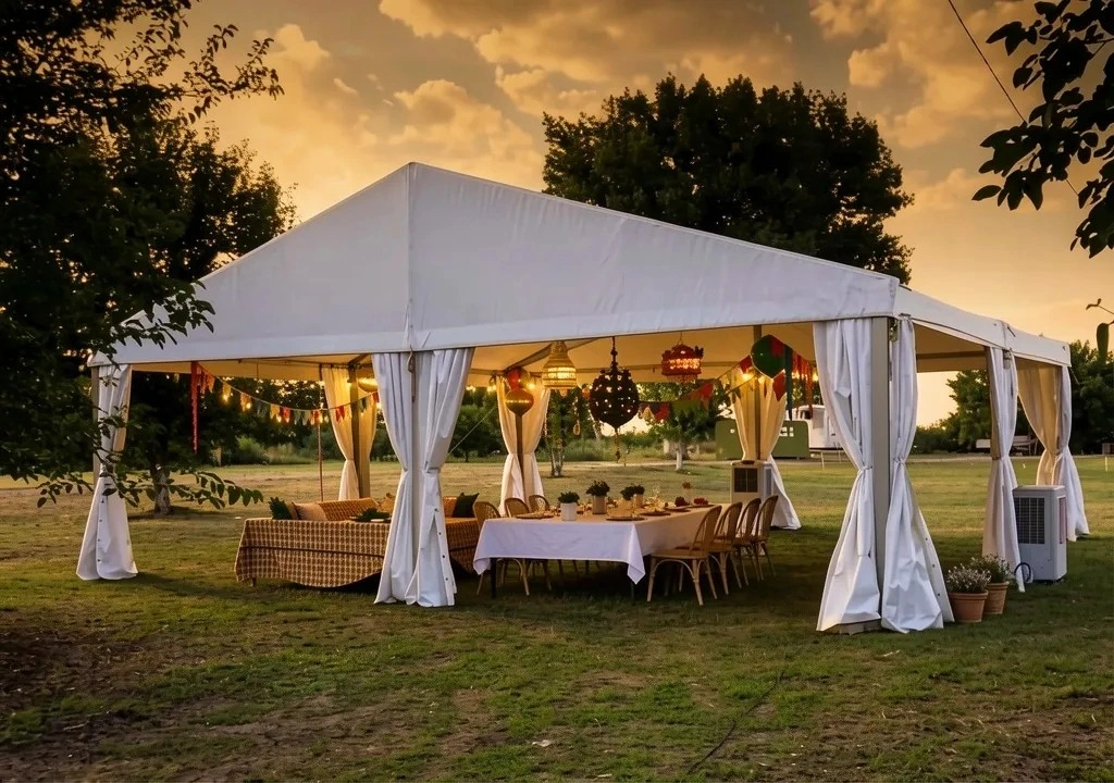 Шатер двухскатный 10х10 метров