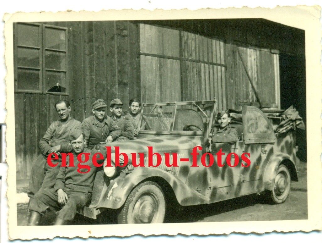 FOTO - FAHRZEUG  KÜBELWAGEN - SUPER TARN-CAMOUFLAGE