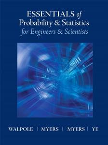 Essentials of Probability & Statistics for Engineers & Scientists