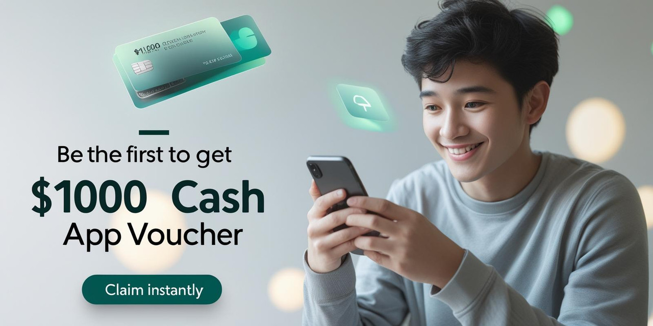Young professional woman with voucher