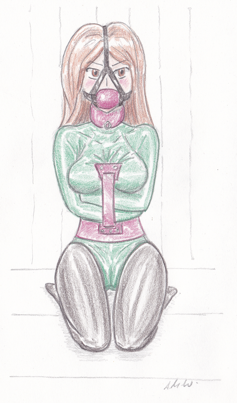 Rubber tied seating at attention