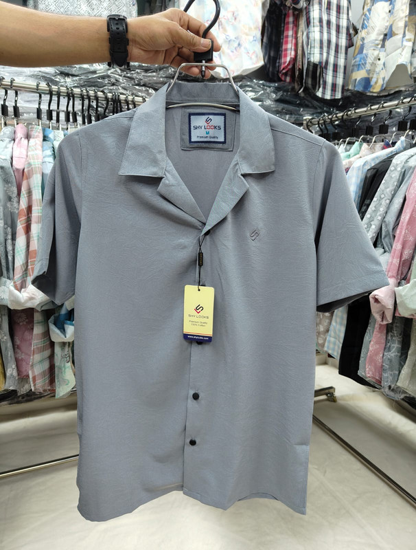 Shy Looks Dropped Shulderd Half Sleeve Shirt for Mens