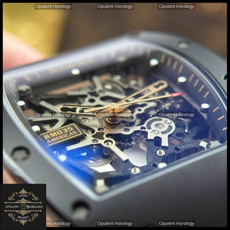 Richard Mille RM 035 Americas Toro – Black Ceramic Skeleton 40mm - Super Clone