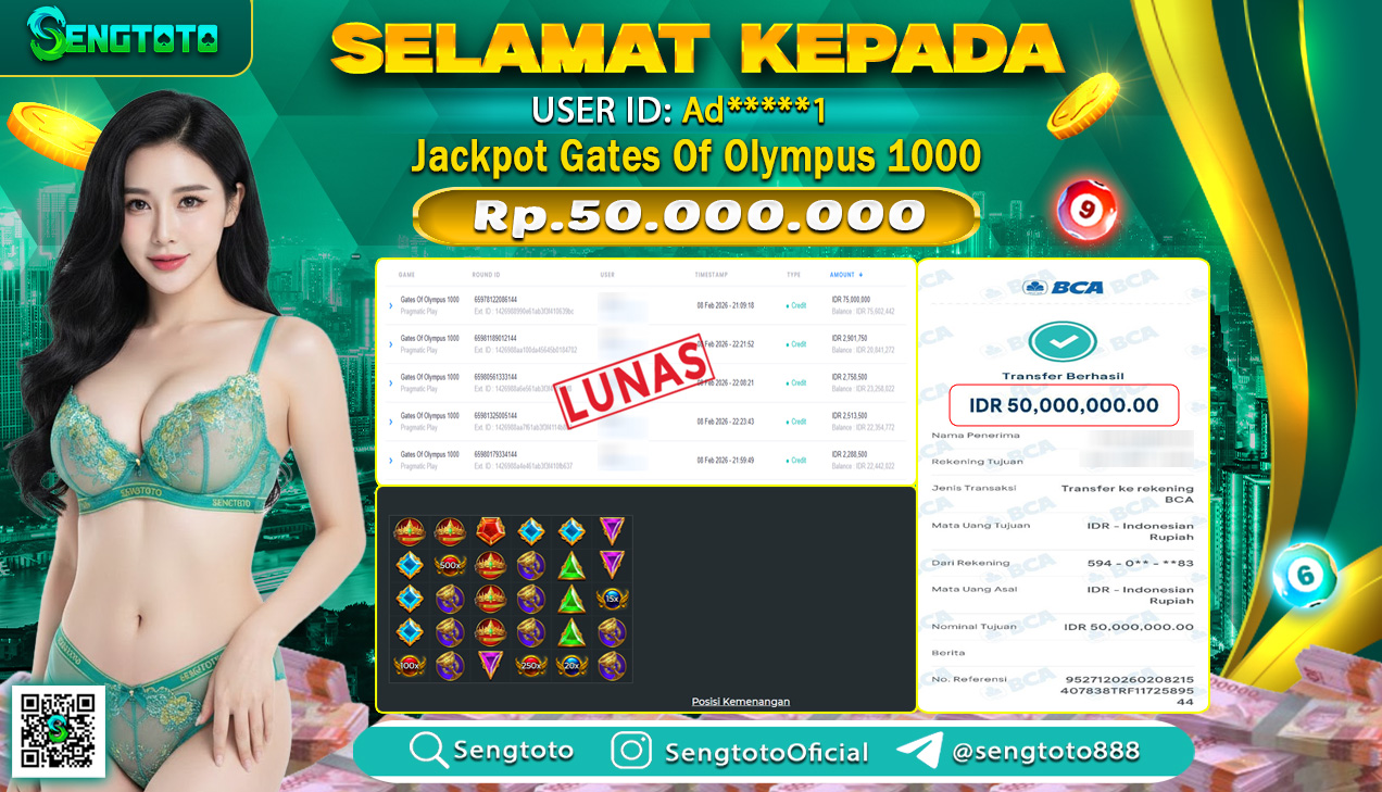 BUKTI PEMBAYARAN SLOT GATES OF OLYMPUS 1000