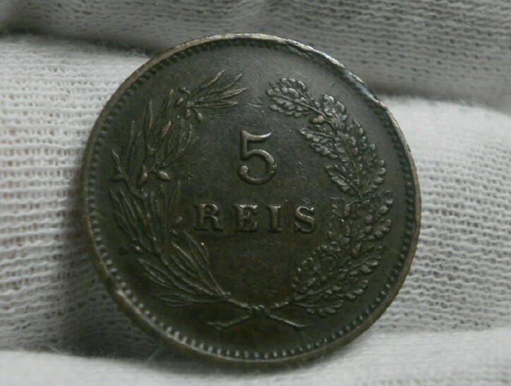 Recuerdo - 5 Reís 1893. Portugal. Su humilde recuerdo. 20190418-214156