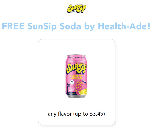 Quench Your Thirst for Free: Health-Ade SunSip Soda Offer at Select Stores Quench Your Thirst for Free: Health-Ade SunSip Soda Offer at Select Stores
