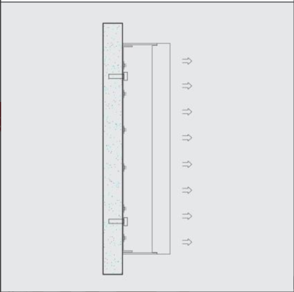 Simplified visuals diagram for ALC-02-F acrylic luminous letter