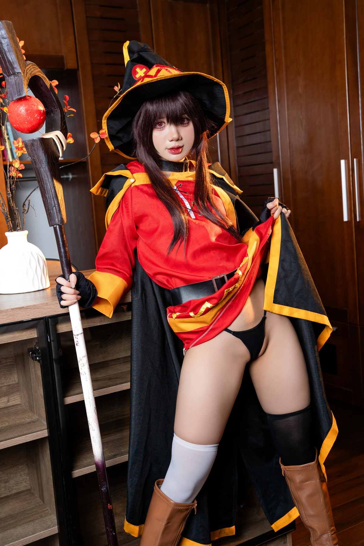 PoppaChan Megumin Cosplay (Konosuba) – 128 Photos 12 Videos 1.01GB插图7