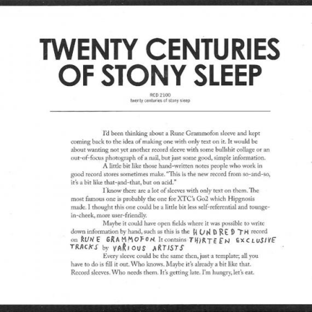 VA - Twenty Centuries Of Stony Sleep (2010)