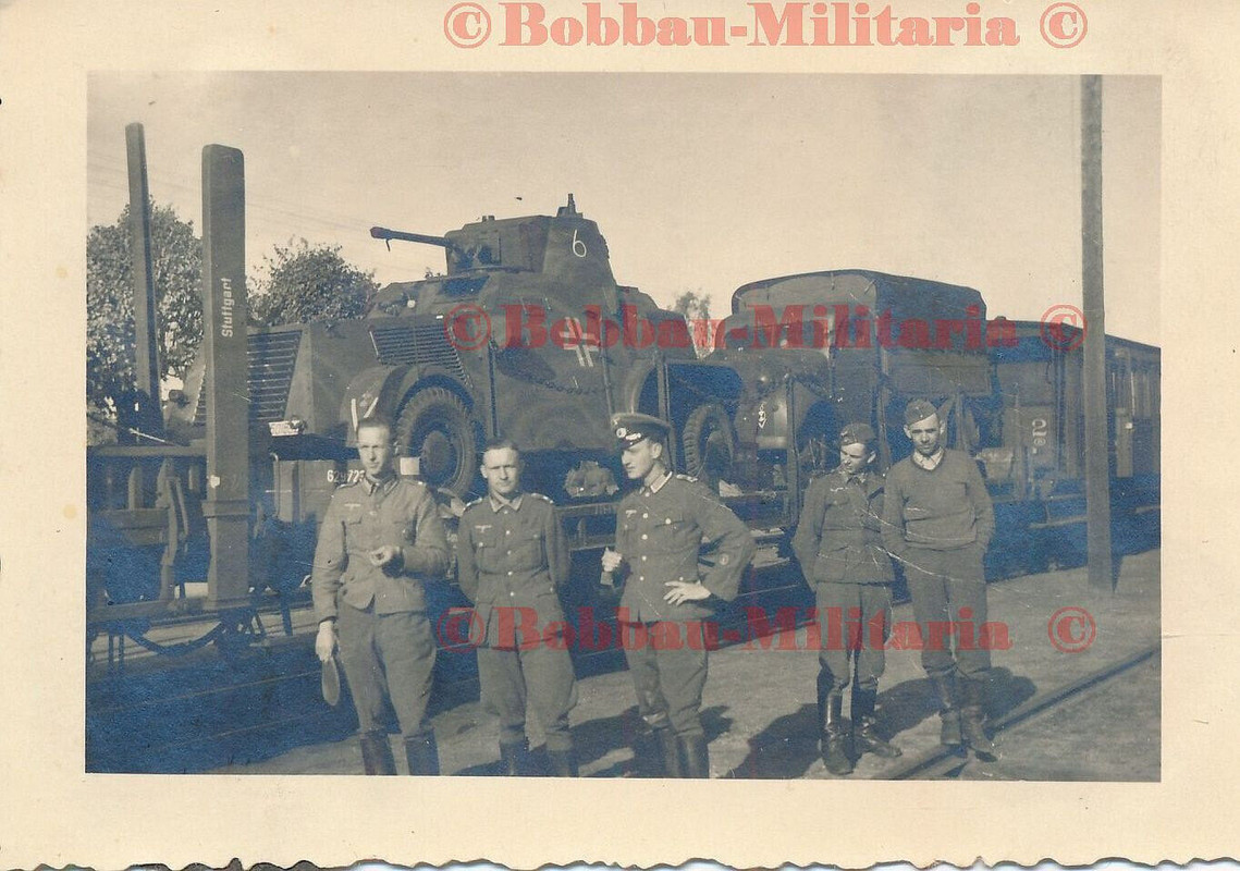 V274 Foto holländischer Beute Panzerspähwagen Landsverk L-181 Balkenkreuz 227.ID